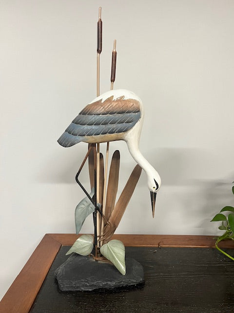 Blue Heron Table Sculpture